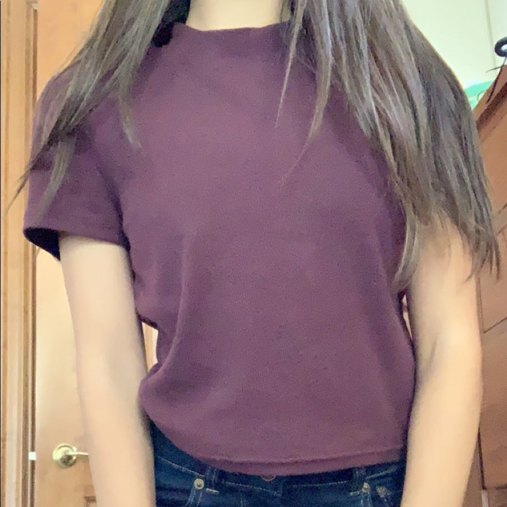 Mock neck T-shirt